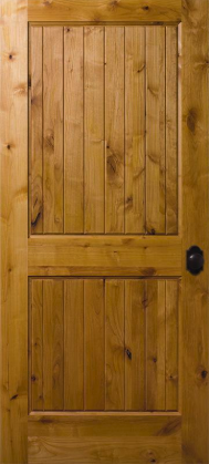 3:4 Lite Over One Grooved Panel 6 Lite 5506 Rustic Rogue Valley Wood Door
