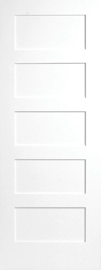 5-Panel-Flat-Panel-Shaker-Sticking-MDF-Stile-Rail-Door